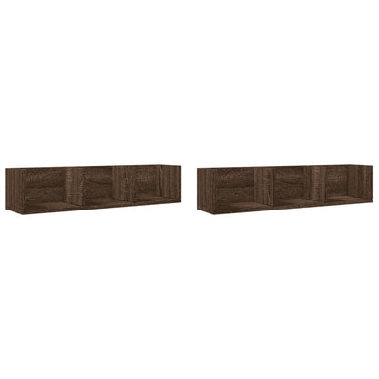 Wandschränke 2 Stk. Eichen-Optik 75x18x16,5 cm Holzwerkstoff - Pazzar.ch