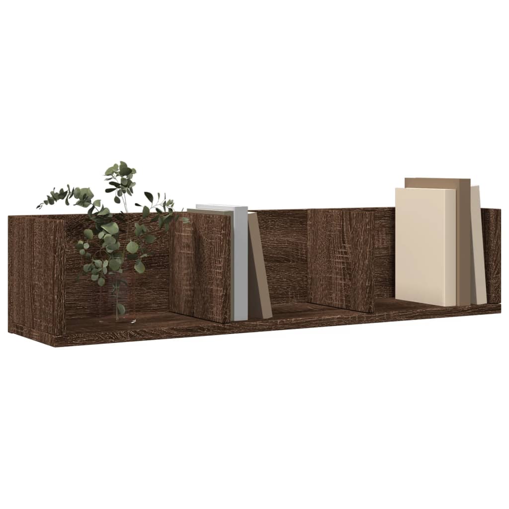 Wandschränke 2 Stk. Eichen-Optik 75x18x16,5 cm Holzwerkstoff - Pazzar.ch