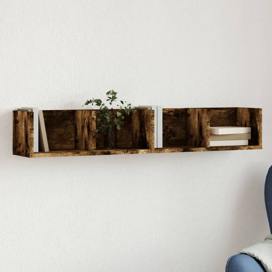 Wandschrank Räuchereiche 99x18x16,5 cm Holzwerkstoff - Pazzar.ch