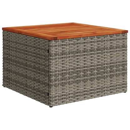 10-tlg. Garten-Sofagarnitur mit Kissen Grau Poly Rattan - Pazzar.ch