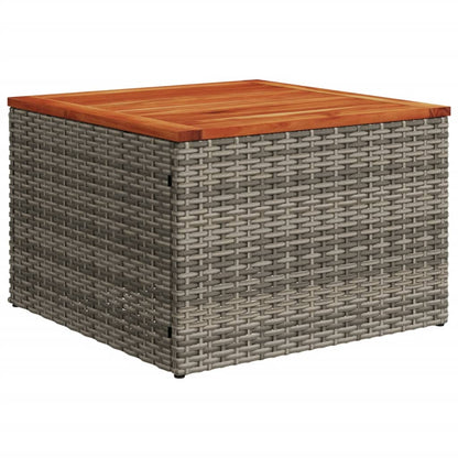 8-tlg. Garten-Sofagarnitur mit Kissen Grau Poly Rattan - Pazzar.ch