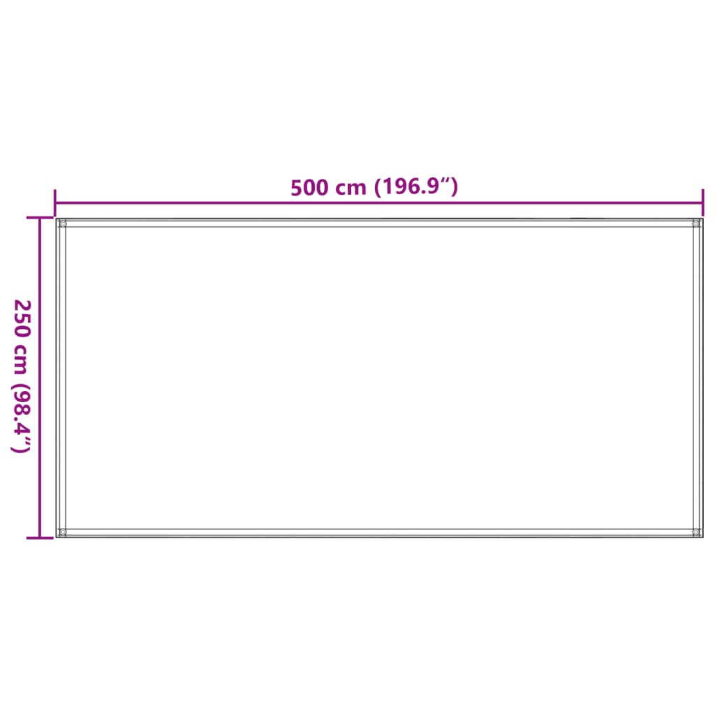 Zeltteppich Sandfarbe 250x500 cm HDPE - Pazzar.ch