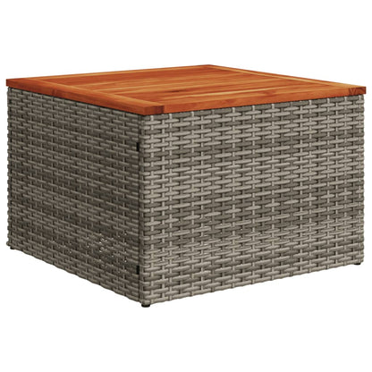 8-tlg. Garten-Sofagarnitur mit Kissen Grau Poly Rattan - Pazzar.ch