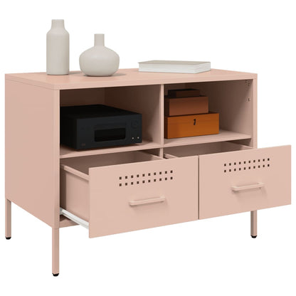 TV-Schränke 2 Stk. Rosa 68x39x50,5 cm Stahl - Pazzar.ch
