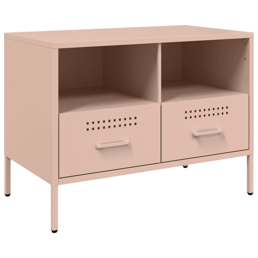 TV-Schränke 2 Stk. Rosa 68x39x50,5 cm Stahl - Pazzar.ch