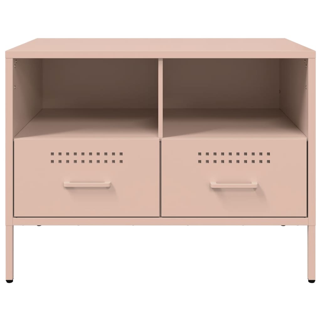 TV-Schränke 2 Stk. Rosa 68x39x50,5 cm Stahl - Pazzar.ch