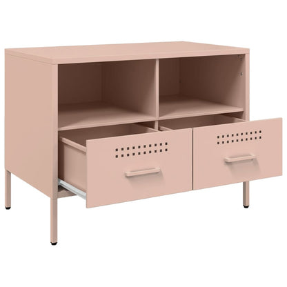 TV-Schränke 2 Stk. Rosa 68x39x50,5 cm Stahl - Pazzar.ch