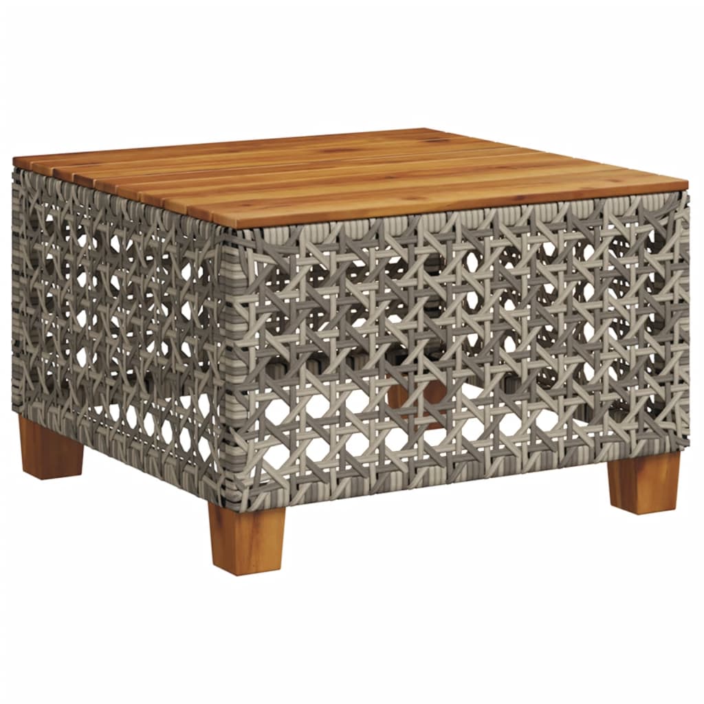8-tlg. Garten-Sofagarnitur mit Kissen Grau Poly Rattan - Pazzar.ch