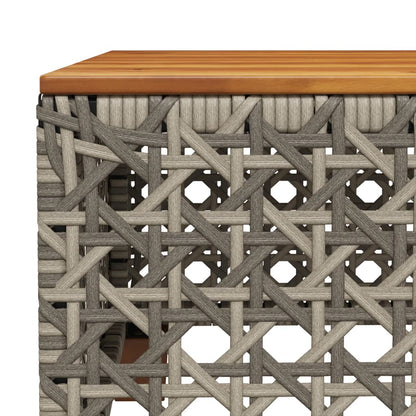 8-tlg. Garten-Sofagarnitur mit Kissen Grau Poly Rattan - Pazzar.ch