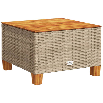 10-tlg. Garten-Sofagarnitur mit Kissen Beige Poly Rattan - Pazzar.ch