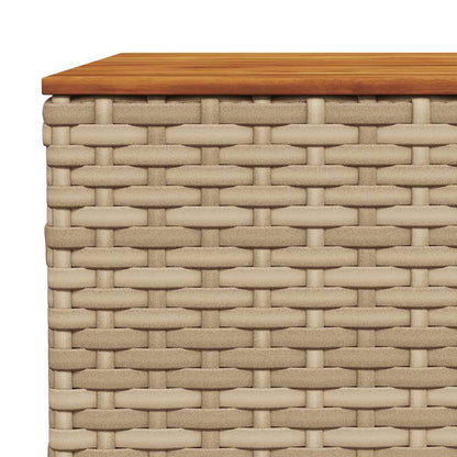 10-tlg. Garten-Sofagarnitur mit Kissen Beige Poly Rattan - Pazzar.ch