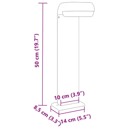 Wegeleuchten 3 Stk. Schwarz 50 cm Aluminiumdruckguss - Pazzar.ch