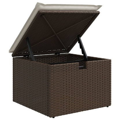 8-tlg. Garten-Sofagarnitur mit Kissen Braun Poly Rattan - Pazzar.ch