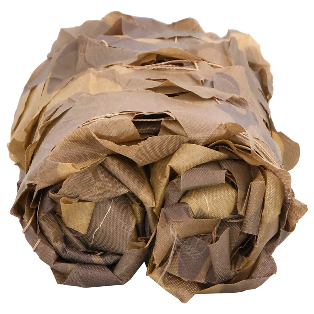 Tarnnetz mit Aufbewahrungstasche 416x402 cm Sandfarbe