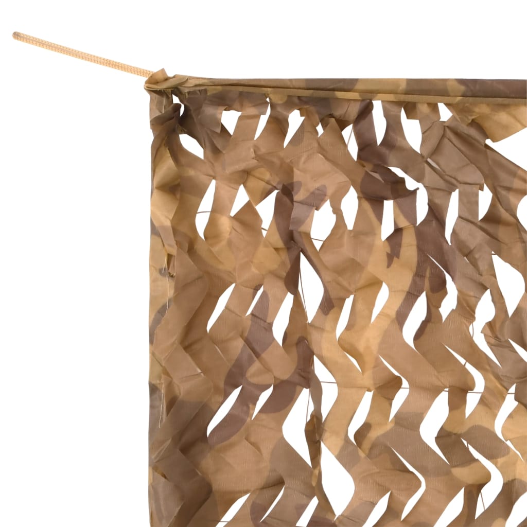 Tarnnetz mit Aufbewahrungstasche 416x402 cm Sandfarbe