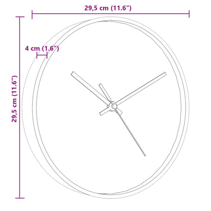 Wanduhr Golden und Weiß Ø29,5 cm Polystyren und Glas - Pazzar.ch