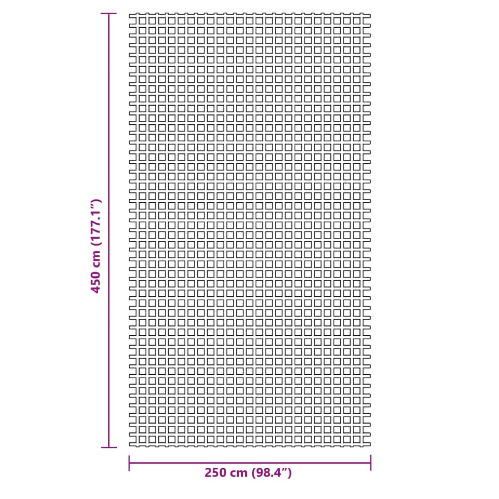Zeltteppich Anthrazit 4,5x2,5 m - Pazzar.ch