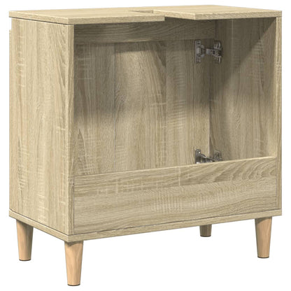 Waschbeckenunterschrank Sonoma-Eiche 58x33x60 cm Holzwerkstoff - Pazzar.ch