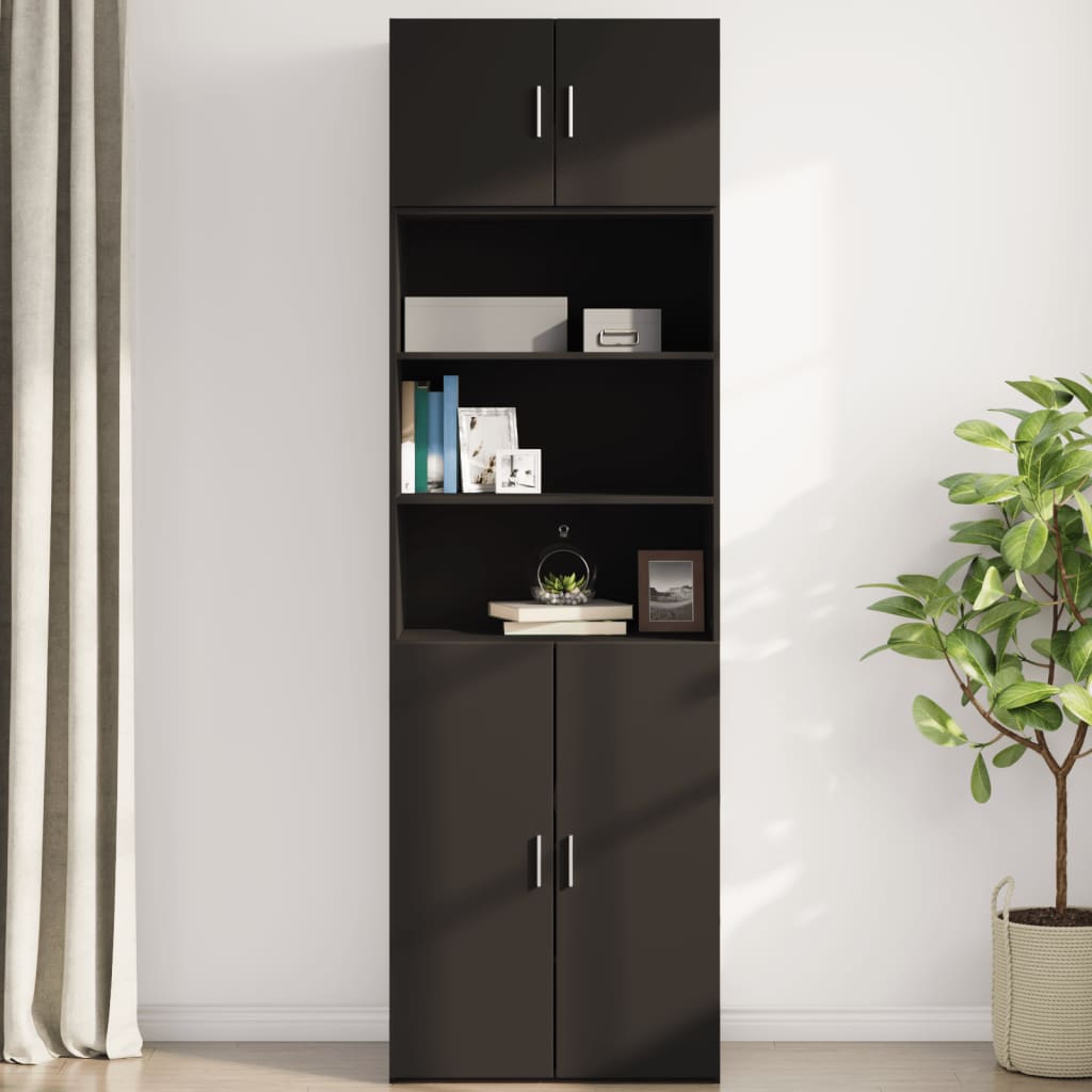 Wandschrank Schwarz 70x42,5x40 cm Holzwerkstoff - Pazzar.ch