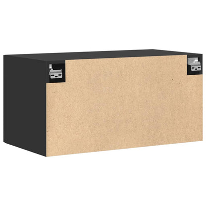 Wandschrank Schwarz 80x42,5x40 cm Holzwerkstoff - Pazzar.ch