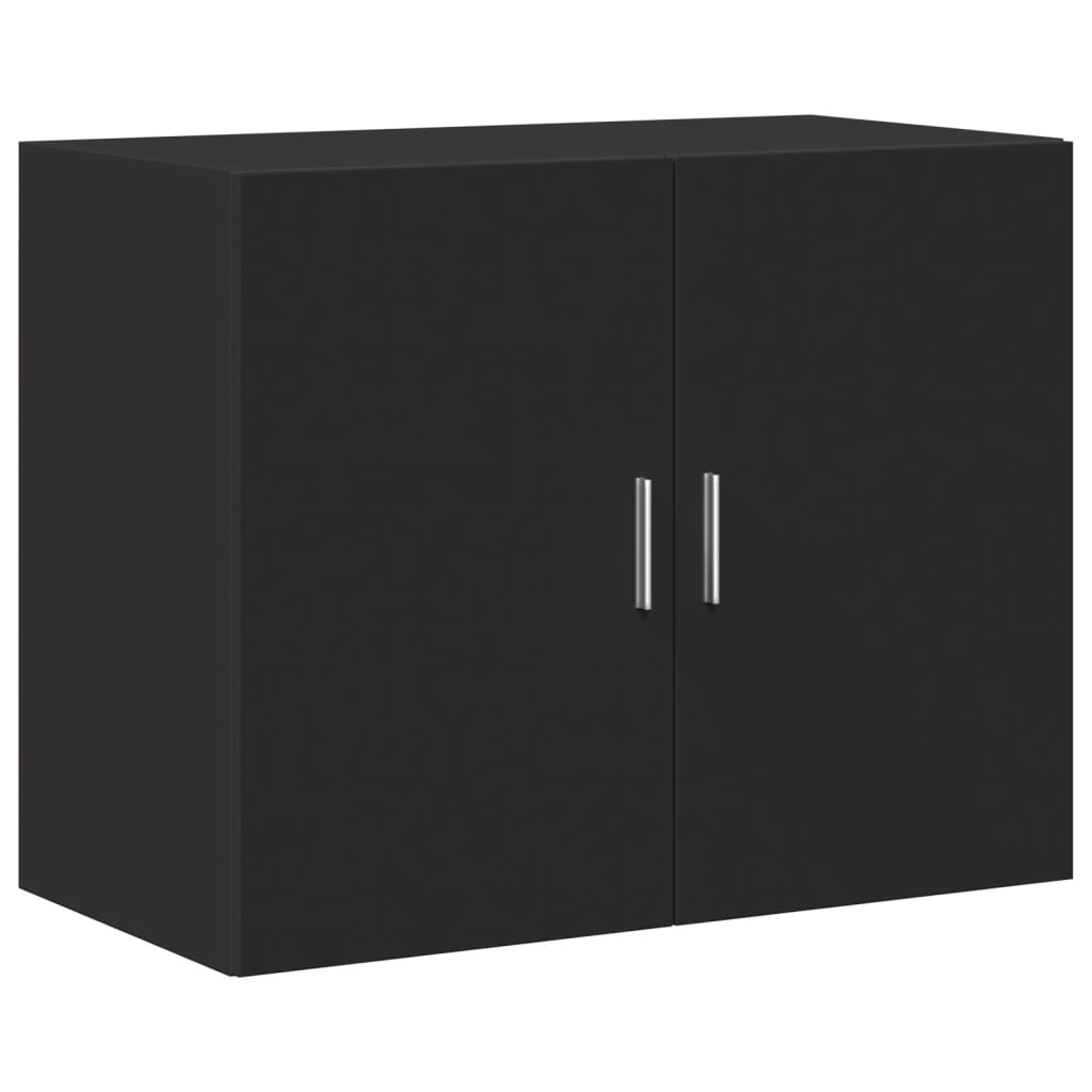 Wandschrank Schwarz 80x42,5x64 cm Holzwerkstoff - Pazzar.ch