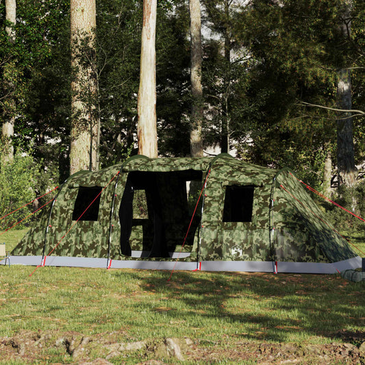 Tunnel-Familienzelt 6 Personen Camouflage Wasserdicht - Pazzar.ch