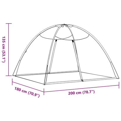 Moskito-Netzzelt Mongolisch 220-Schwarz-200x180x135 cm - Pazzar.ch