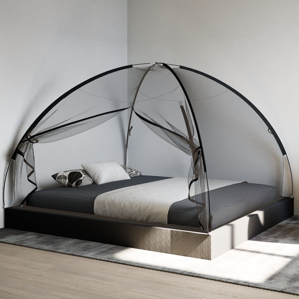Moskito-Netzzelt Mongolisch 220-Schwarz-200x180x135 cm - Pazzar.ch