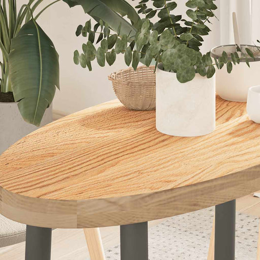 Tischplatte 80x40x4 cm Massivholz Eiche Oval - Pazzar.ch