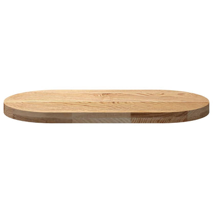 Tischplatte 80x40x4 cm Massivholz Eiche Oval - Pazzar.ch