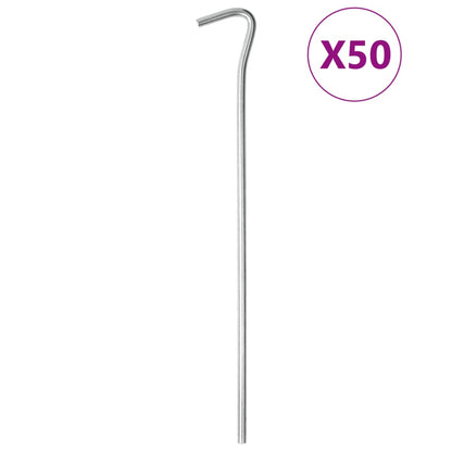 Zeltheringe 50 Stk. 23 cm Ø5 mm Verzinkter Stahl - Pazzar.ch