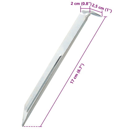 Zeltheringe 24 Stk. 17 cm Ø20 mm Verzinkter Stahl - Pazzar.ch