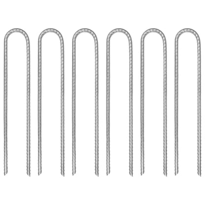 Zeltheringe 6 Stk. U-Form 30 cm Ø7 mm Verzinkter Stahl - Pazzar.ch