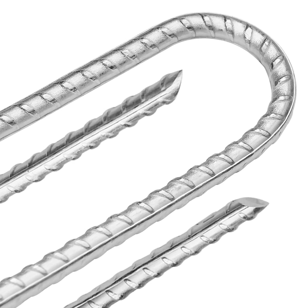 Zeltheringe 6 Stk. U-Form 41,5 cm Ø12 mm Verzinkter Stahl - Pazzar.ch