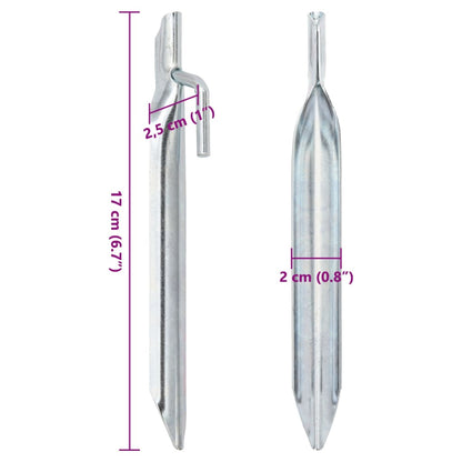 Zeltheringe 24 Stk. V-Form 17 cm Ø20 mm Verzinkter Stahl - Pazzar.ch