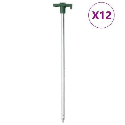 Zeltheringe 12 Stk. 25 cm 7 mm Verzinkter Stahl und PP - Pazzar.ch