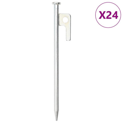 Zeltheringe 24 Stk. 20 cm 9 mm Verzinkter Stahl - Pazzar.ch