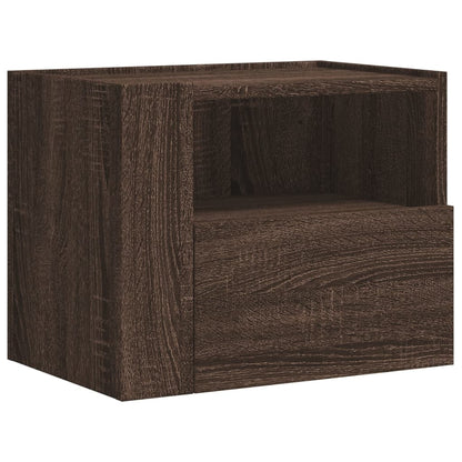 Wand-Nachttisch Braun Eichen-Optik 45x30x35 cm - Pazzar.ch