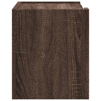Wand-Nachttisch Braun Eichen-Optik 45x30x35 cm - Pazzar.ch