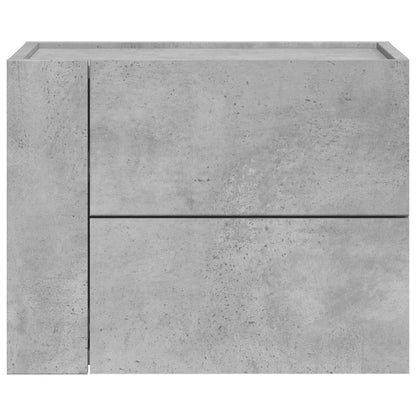 Wand-Nachttisch Betongrau 45x30x35 cm - Pazzar.ch
