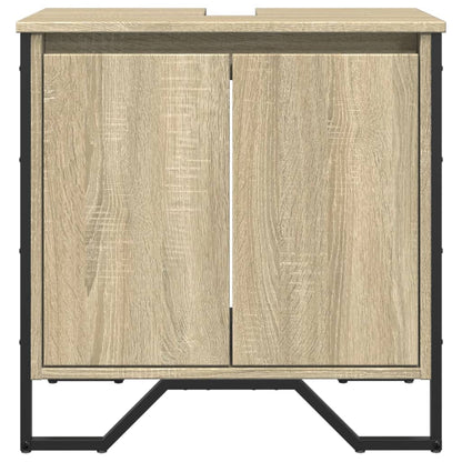 Waschbeckenunterschrank Sonoma-Eiche 60x35x60 cm Holzwerkstoff - Pazzar.ch