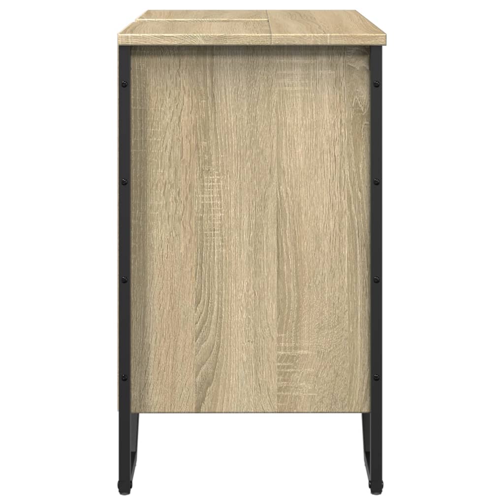 Waschbeckenunterschrank Sonoma-Eiche 60x35x60 cm Holzwerkstoff - Pazzar.ch