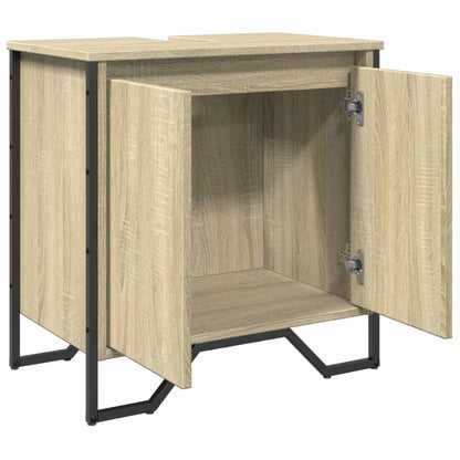 Waschbeckenunterschrank Sonoma-Eiche 60x35x60 cm Holzwerkstoff - Pazzar.ch