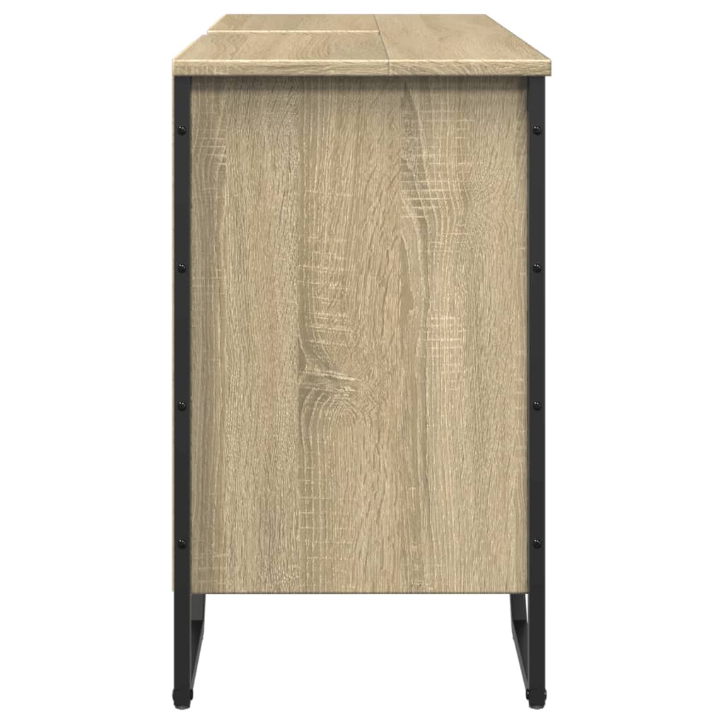 Waschbeckenunterschrank Sonoma-Eiche 91x35x60 cm Holzwerkstoff - Pazzar.ch