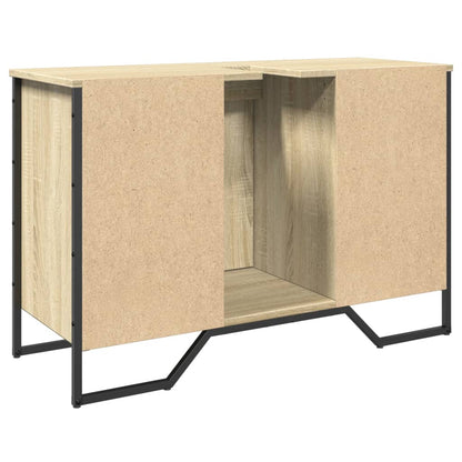 Waschbeckenunterschrank Sonoma-Eiche 91x35x60 cm Holzwerkstoff - Pazzar.ch