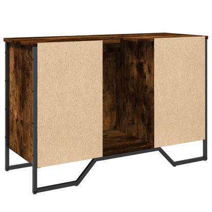 Waschbeckenunterschrank Räuchereiche 91x35x60 cm Holzwerkstoff - Pazzar.ch