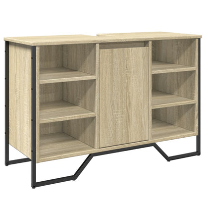 Waschbeckenunterschrank Sonoma-Eiche 91x35x60 cm Holzwerkstoff - Pazzar.ch