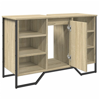 Waschbeckenunterschrank Sonoma-Eiche 91x35x60 cm Holzwerkstoff - Pazzar.ch