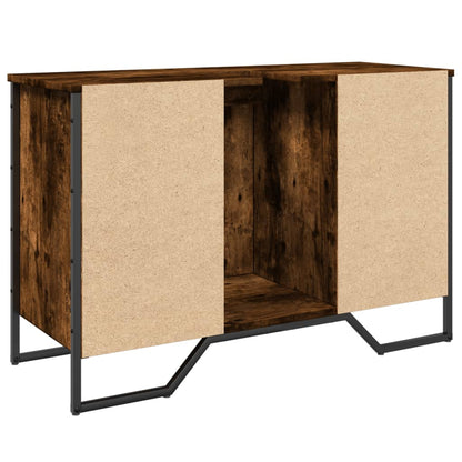 Waschbeckenunterschrank Räuchereiche 91x35x60 cm Holzwerkstoff - Pazzar.ch