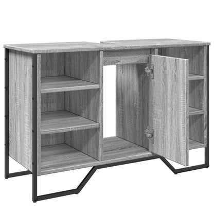 Waschbeckenunterschrank Grau Sonoma 91x35x60 cm Holzwerkstoff - Pazzar.ch